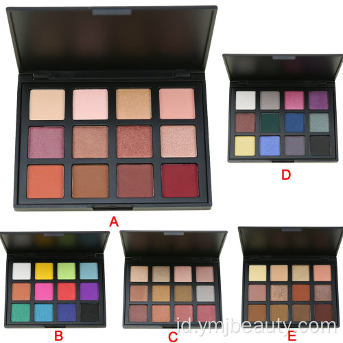 Warna romantis palet eyeshadow pigmen tinggi